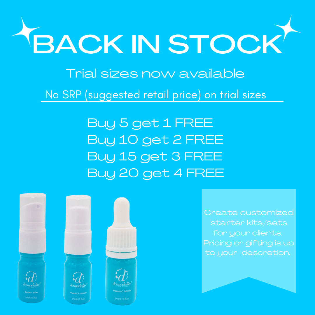 Dermodality Skin Solution - Products back in stock - New trial size