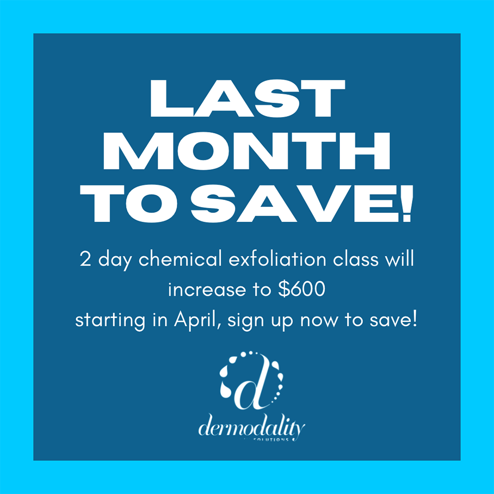 2 Day Exfoliation Class - Last month to save!!